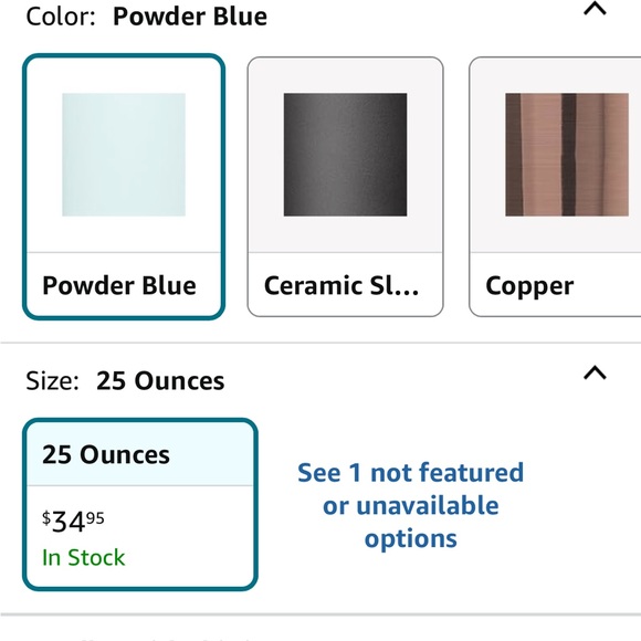 NWOT Corkcicle Blue Water Bottle - Picture 10 of 11